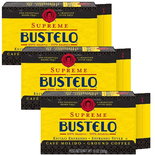 Pilon Supreme Bustelo supreme cuban coffee 10 Oz. Pack of 3. – CubanFoodMarket