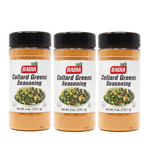 Badia Collard Greens Seasoning 6 oz Pack of 3
