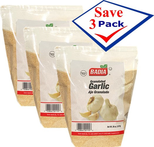 Badia Granulated Garlic 36 oz Pack of 3