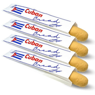 Fresh Cuban Bread (Pan Cubano Fresco) — 4 loaves, 8 oz each, 20-22 inches long