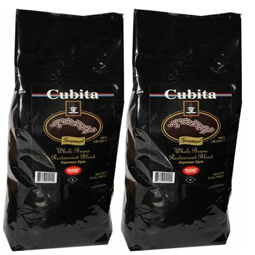 Cafe Cubita  Whole Bean  Gourmet 2 Pound  Pack of 2