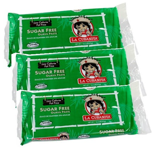 La Cubanita Sugar Free Guava Paste 7 oz Pack of 3