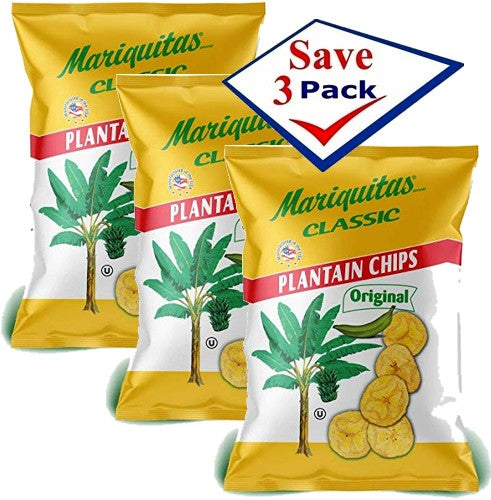 Plantain Chips Regular Flavor 3 oz Pack of 3
