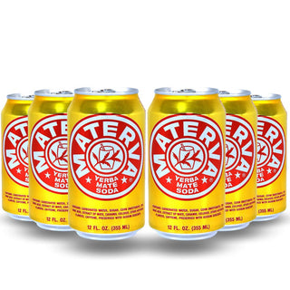 Materva yerba mate soda 6-pack of 12oz cans, sweet Cuban-style mate refreshment