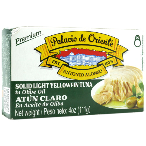 Palacio de Oriente Solid Light YellowFin Tuna in Olive Oil 4 Oz