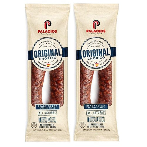 Palacios Chorizos Autentico From Spain 7.9 oz Pack of 2