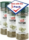 Badia Thyme Leaves Organic 0.75 oz Pack of 3