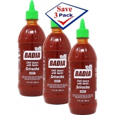 Badia Sriracha Hot Sauce 17 oz Pack of 3