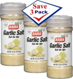 Badia Garlic Salt 4.5 oz Pack of 3