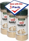 Badia Garlic Powder Organic 3 oz Pack of 3