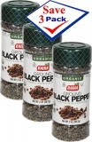 Badia Organic Ground Black Pepper 2 oz Pack of 3