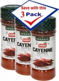 Badia Organic Cayenne Pepper 1.75 oz Pack of 3