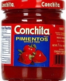 Conchita sweet imported pimentos 7 1/2 on jar.