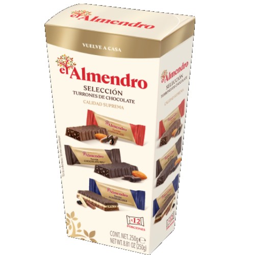 Chocolate Turron Assortment By El Almendro