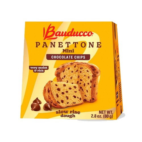 Mini Panettone Chocolate Chips by Bauducco 2.8 oz