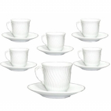 Demitasse 6-cup Set with Matching Plates.