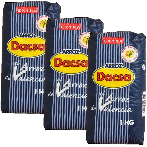 Dacsa Valencian Rice 2.2 lb Pack of 3