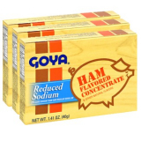 Goya Ham Flavored Concentrate Reduced Sodium 1.41oz Pack Of 3