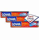 Goya Sardines in Hot Tomato Sauce 15 oz Pack of 3