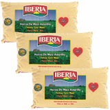 Iberia Fine Yellow Corn Meal 24 oz Pack of 3