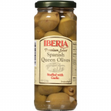 Iberia Spanish Queen Olives Stuffed with Garlic 7 oz