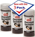 Badia Chocolate Sprinkles 3 oz Pack of 3