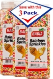 Badia Rainbow Sprinkles 1.5 lbs Pack of 3
