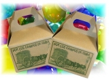 Kraft  Party Favor Box.  Pack of 2 Boxes.   Size  4" x 2 1/2" x 2 1/2"""