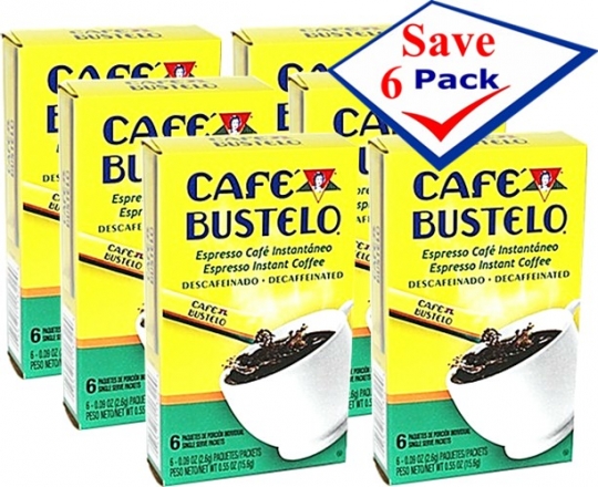 Bustelo Decaf Instant Coffee 6 Individual Packets Pack Of 6 Cubanfoodmarket Com