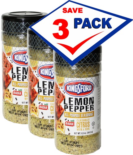 Kingsford Lemon Pepper All-Purpose Seasoning - 6.5 oz - Badia Spices