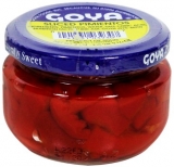 Sliced sweet pimientos by Goya. 4 oz jar