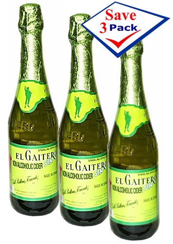 Sidra EL Gaitero, imported from Spain 23 oz Pack of 3: CUBANFOODMARKET.COM