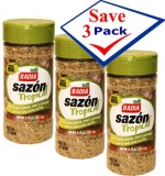 Badia Sazon Tropical Seasoning. No MSG 6.75 oz Pack of 3